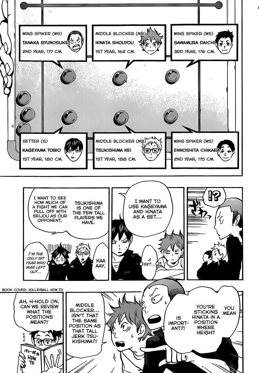 Haikyu!! Chapter 10 page 11 - Chapter 10: The Strain on the Timid