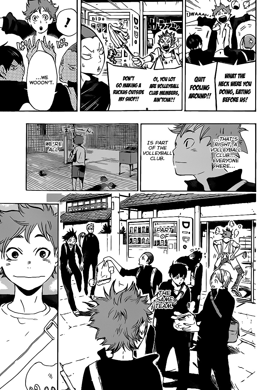 Haikyu!! Chapter 10 page 9 - Chapter 10: The Strain on the Timid