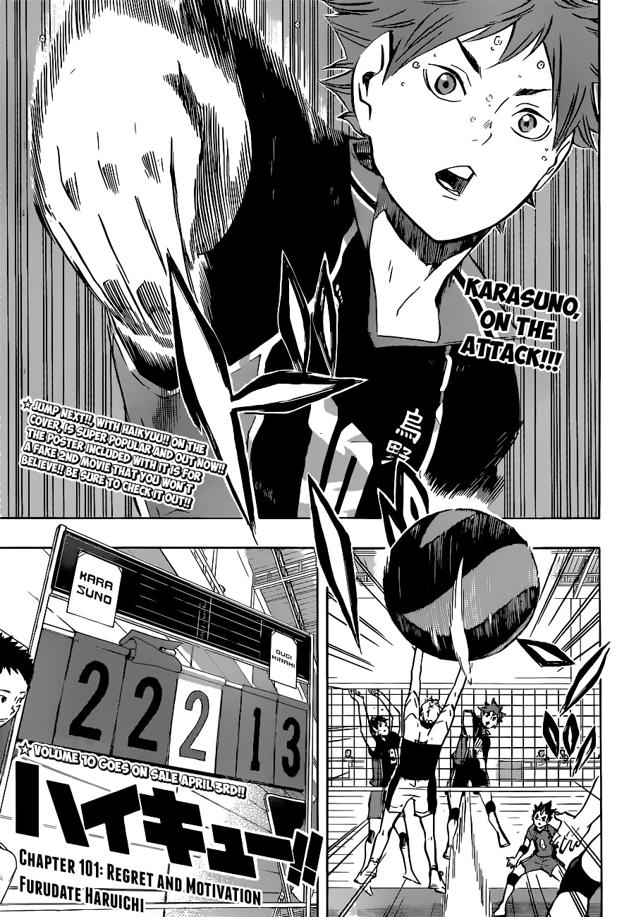 Haikyu!! Chapter 101 page 2 - Chapter 101: Regret and Motivation