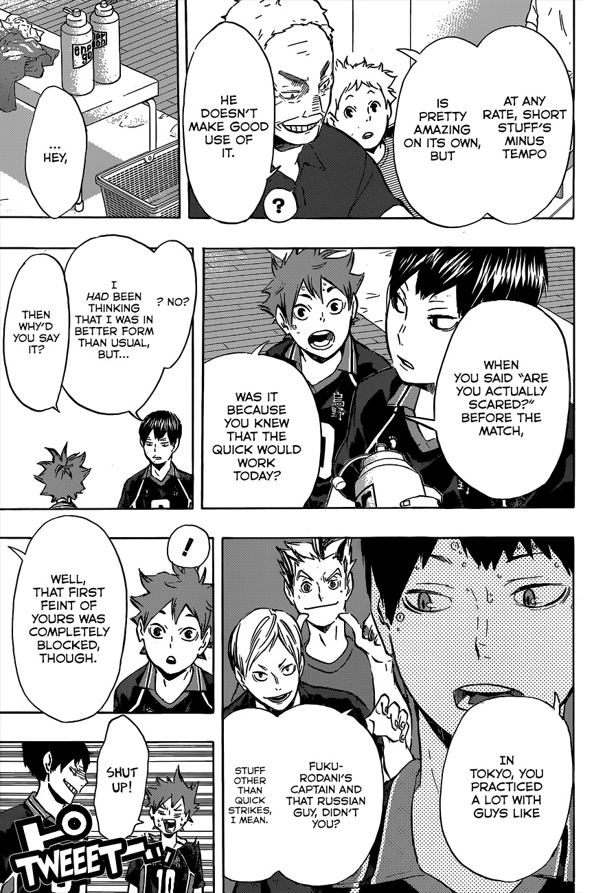 Haikyu!! Chapter 104 page 15 - Chapter 104: Baby Bird