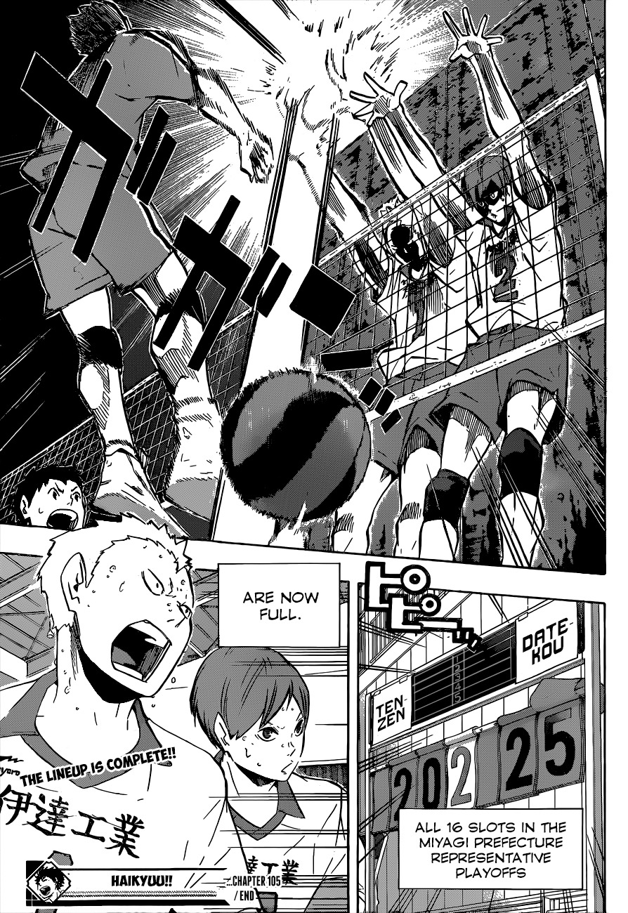 Haikyu!! Chapter 105 page 18 - Chapter 105: The Same Arena