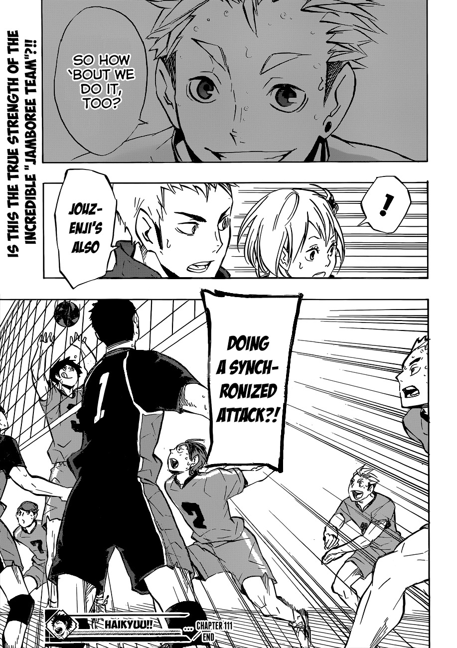 Haikyu!! Chapter 111 page 20 - Chapter 111: Inexperience