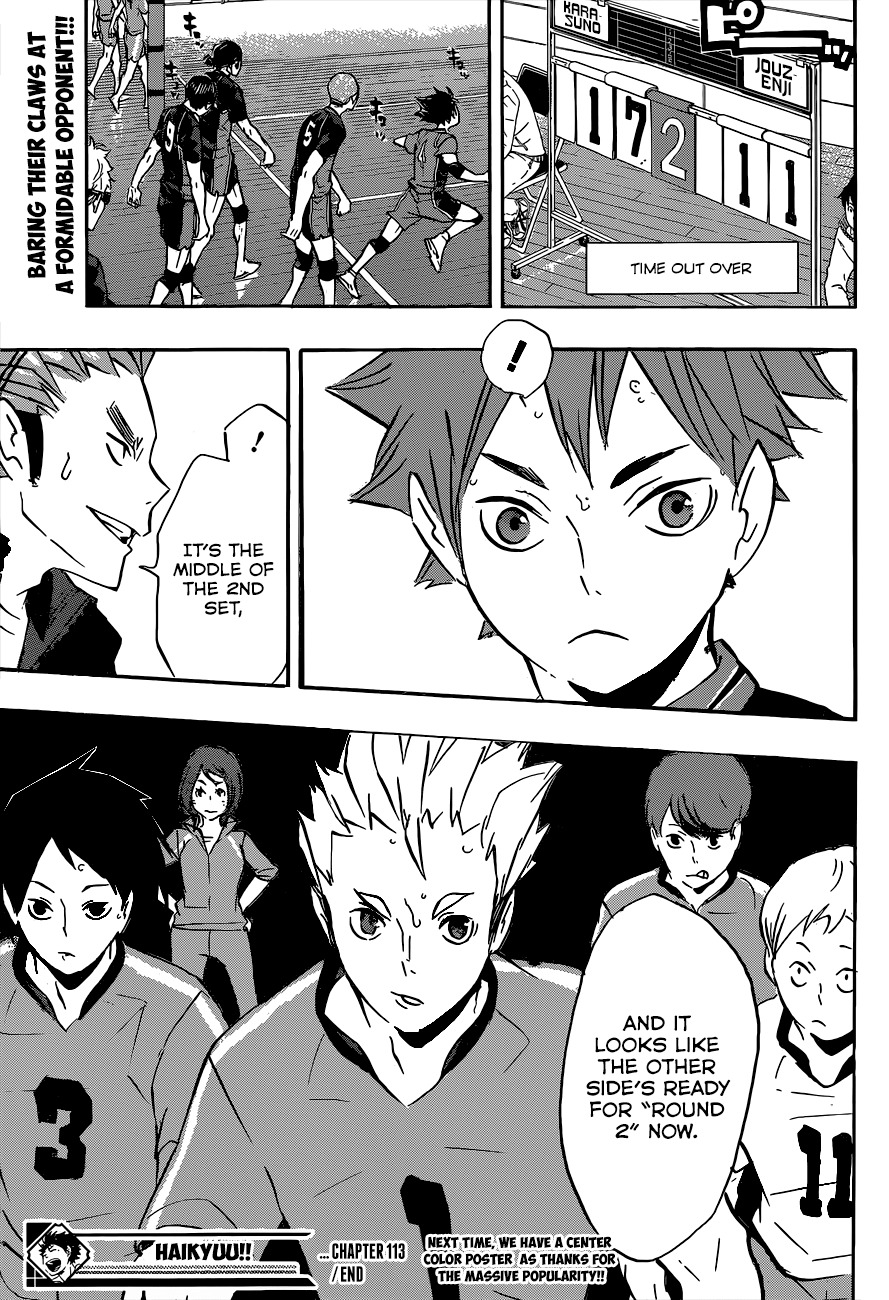 Haikyu!! Chapter 113 page 20 - Chapter 113: Playground, Part 2