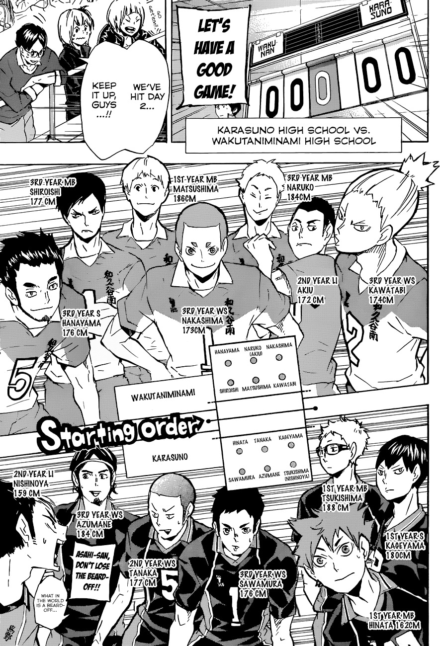 Haikyu!! Chapter 116 page 6 - Chapter 116: Vs. Wakutaniminami High School