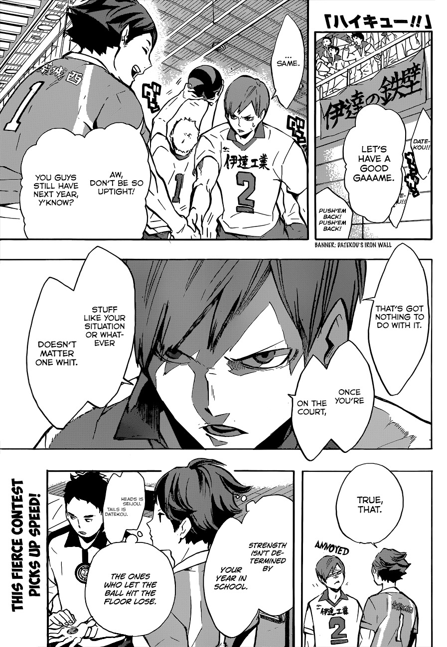 Haikyu!! Chapter 121 page 2 - Chapter 121: The Battle of the Small Giants Resumes