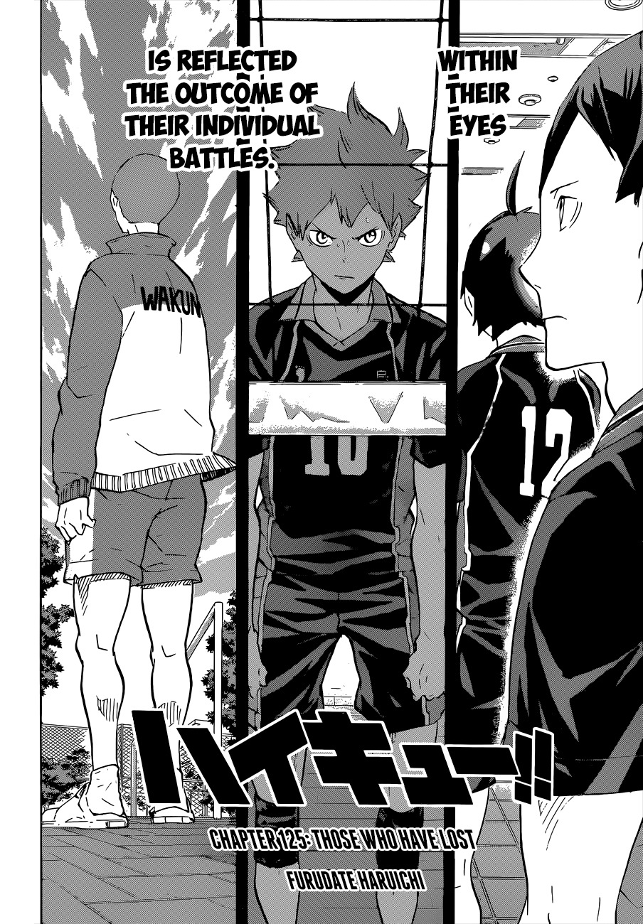 Haikyu!! Chapter 125 page 3 - Chapter 125: Those Who Have Lost