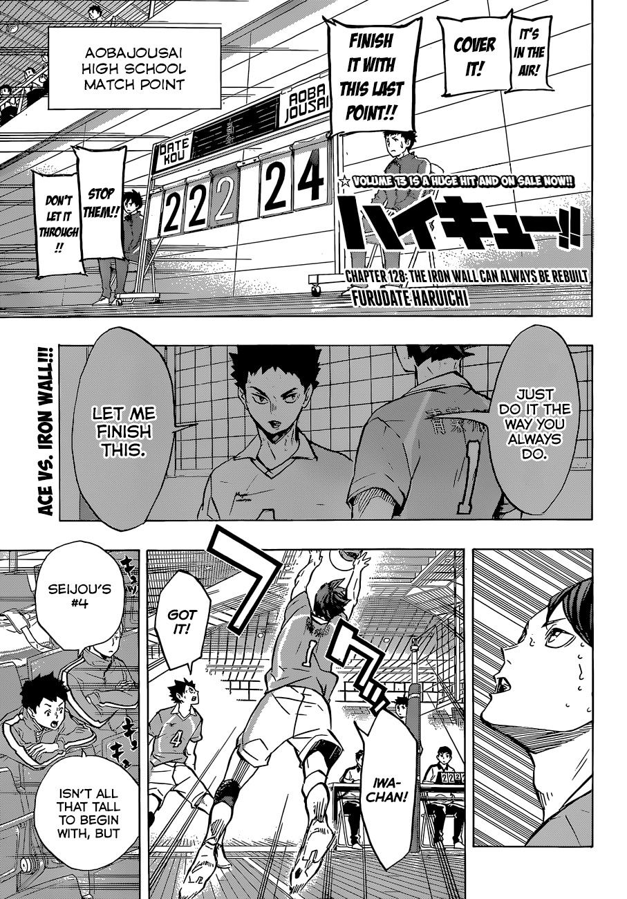 Haikyu!! Chapter 128 page 2 - Chapter 128: The Iron Wall Can Always Be Rebuilt