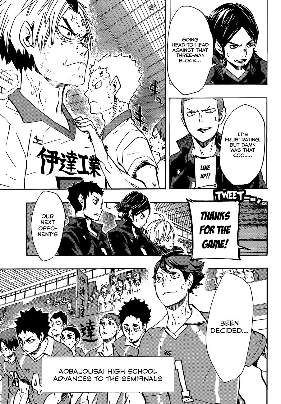 Haikyu!! Chapter 128 page 7 - Chapter 128: The Iron Wall Can Always Be Rebuilt