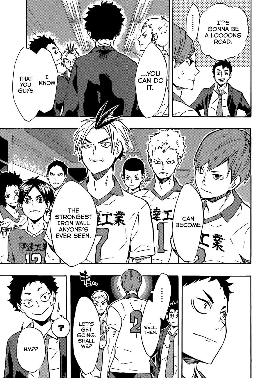 Haikyu!! Chapter 128 page 9 - Chapter 128: The Iron Wall Can Always Be Rebuilt