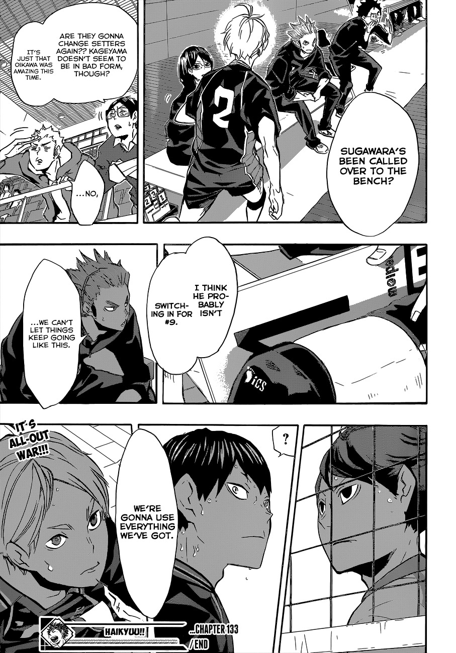 Haikyu!! Chapter 133 page 19 - Chapter 133: The Setter Showdown, Round 2