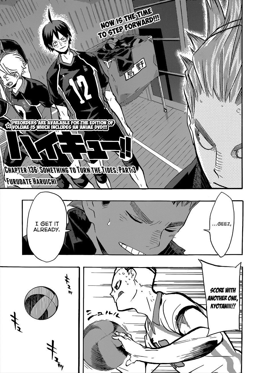 Haikyu!! Chapter 136 page 4 - Chapter 136: Something to Turn the Tides, Part 3