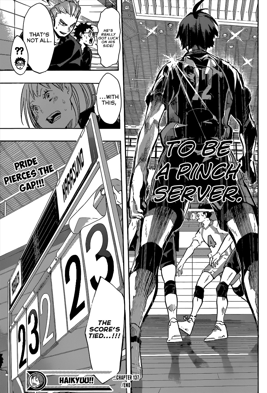 Haikyu!! Chapter 137 page 18 - Chapter 137: The Struggles of the Formerly Weak-Willed