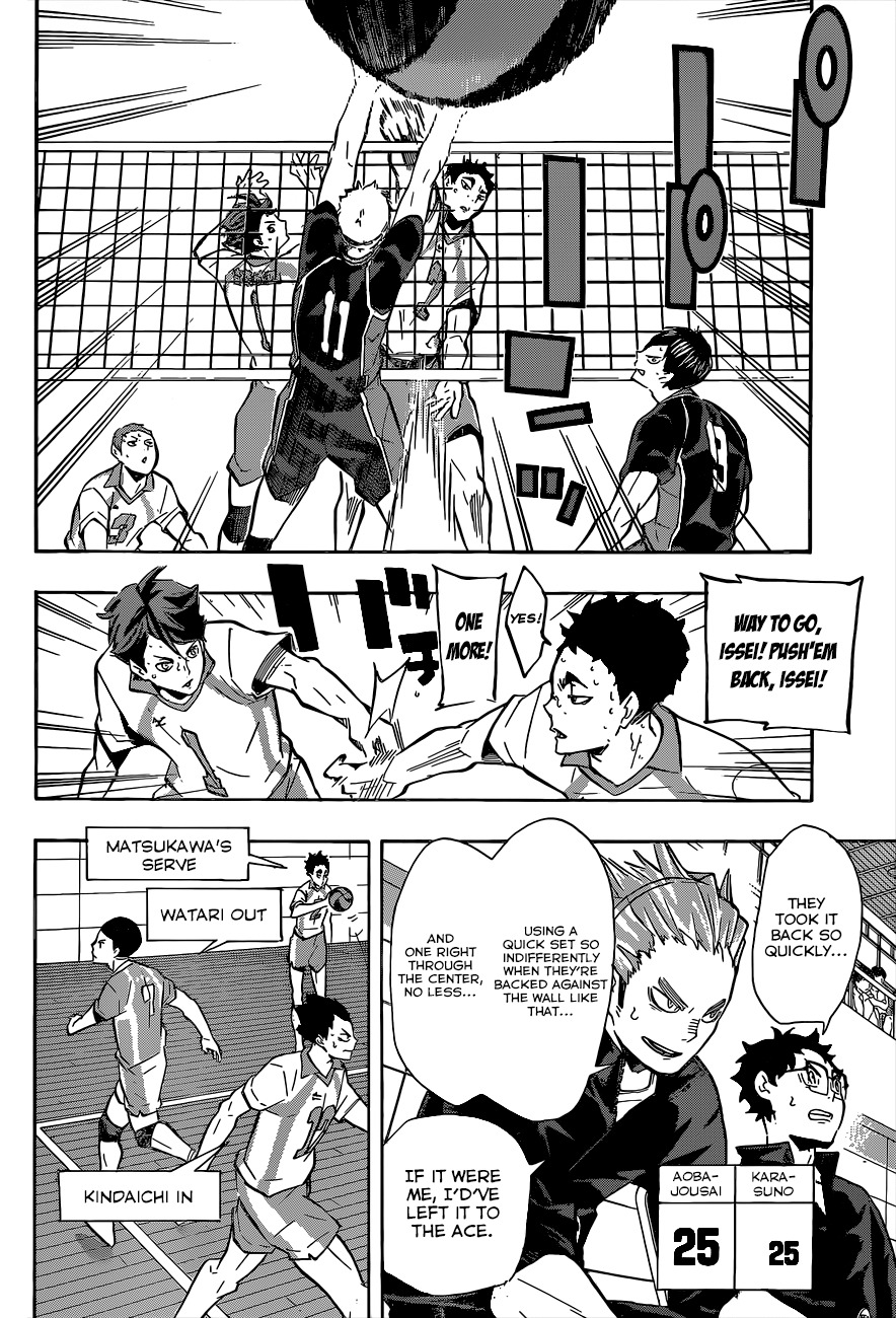 Haikyu!! Chapter 138 page 14 - Chapter 138: The Ultimate Attack, the Serve