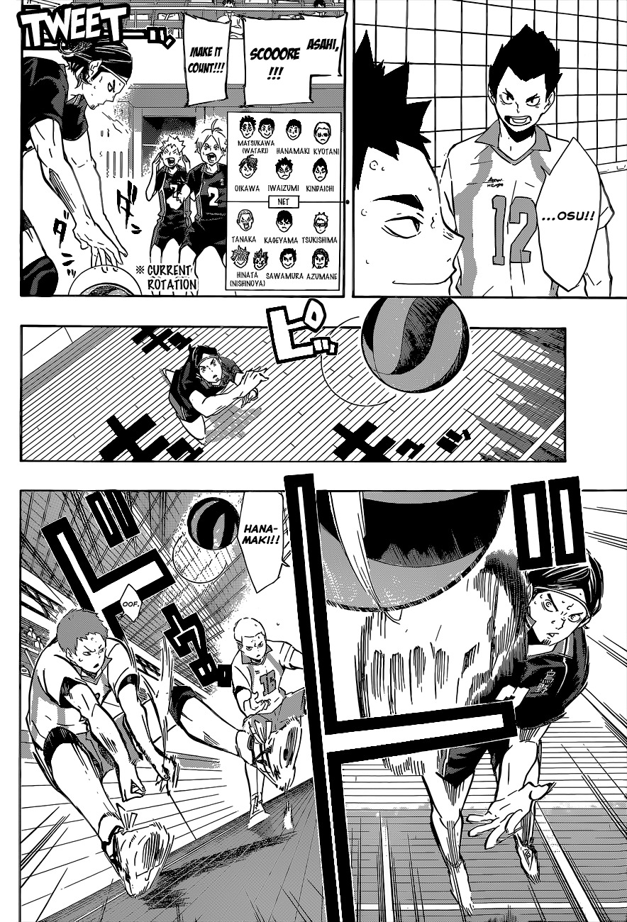 Haikyu!! Chapter 138 page 16 - Chapter 138: The Ultimate Attack, the Serve