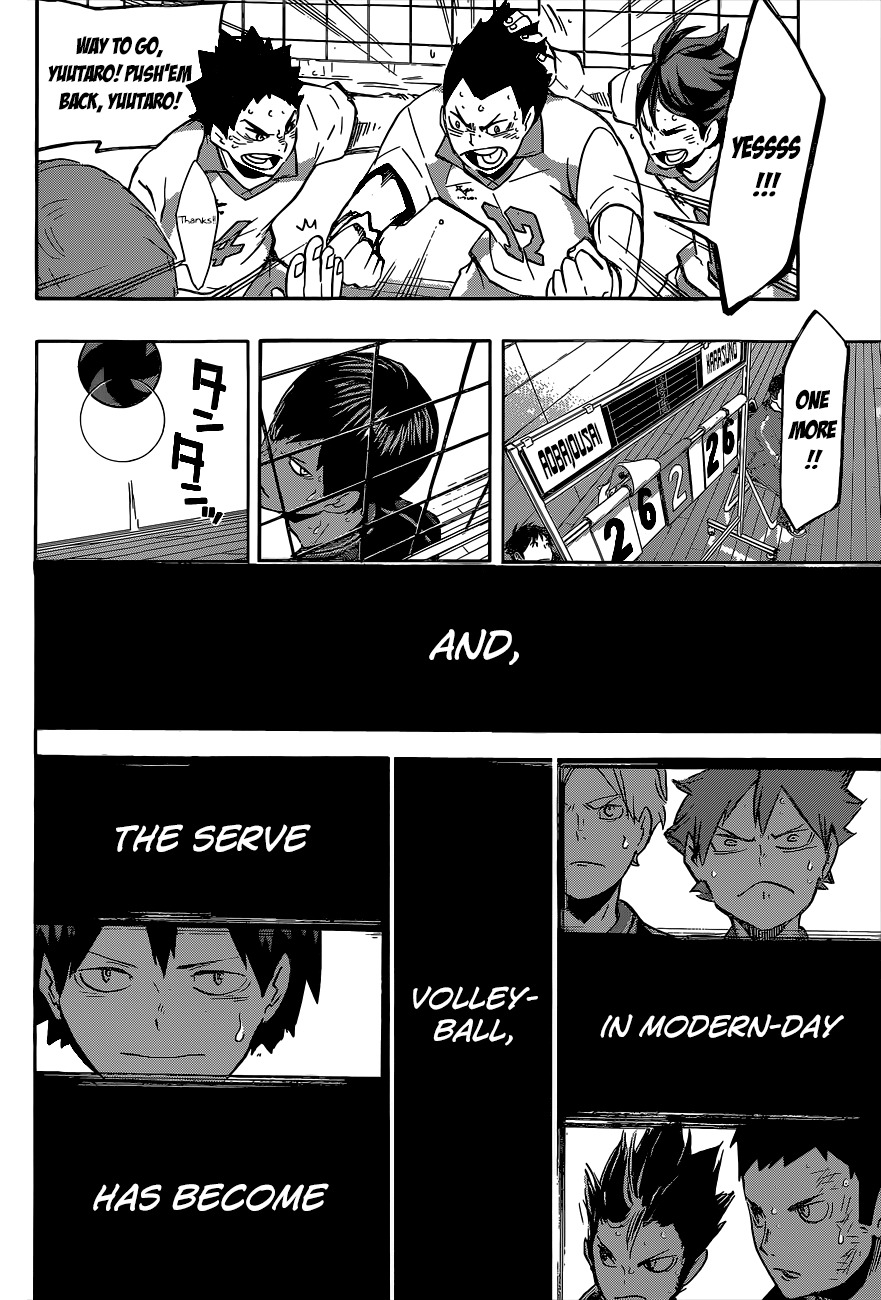 Haikyu!! Chapter 138 page 18 - Chapter 138: The Ultimate Attack, the Serve