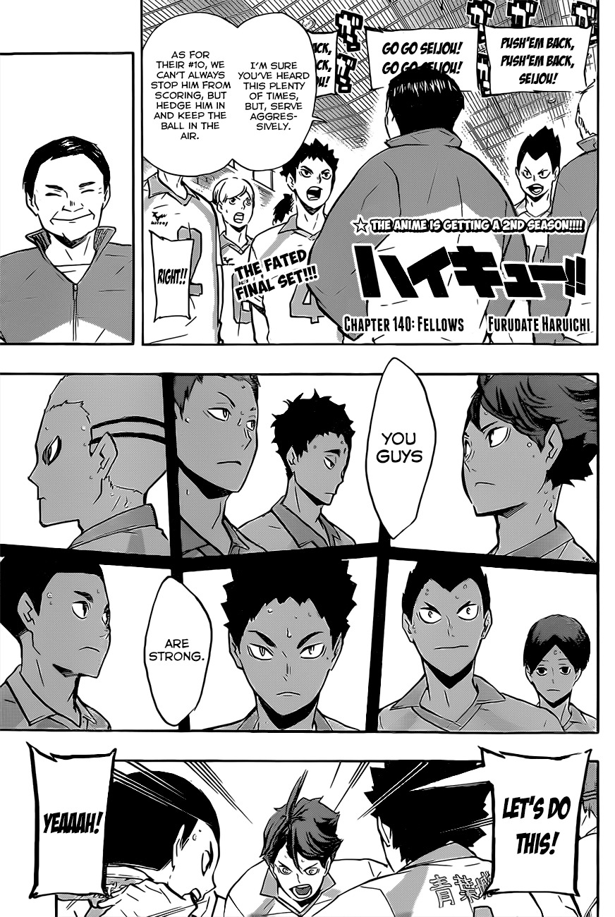 Haikyu!! Chapter 140 page 2 - Chapter 140: Fellows