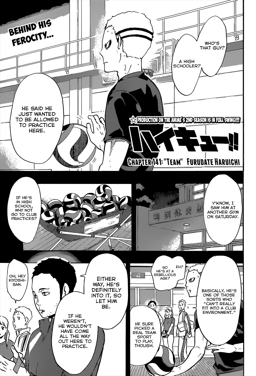 Haikyu!! Chapter 141 page 2 - Chapter 141: "Team"