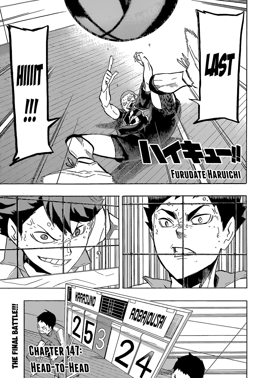 Haikyu!! Chapter 147 page 2 - Chapter 147: Head-to-Head
