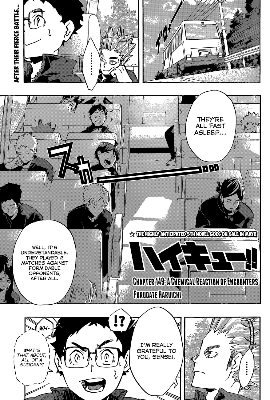 Haikyu!! Chapter 149 page 2 - Chapter 149: A Chemical Reaction of Encounters