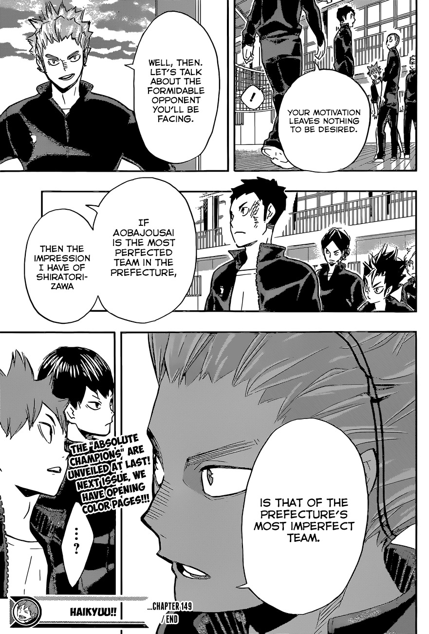 Haikyu!! Chapter 149 page 20 - Chapter 149: A Chemical Reaction of Encounters