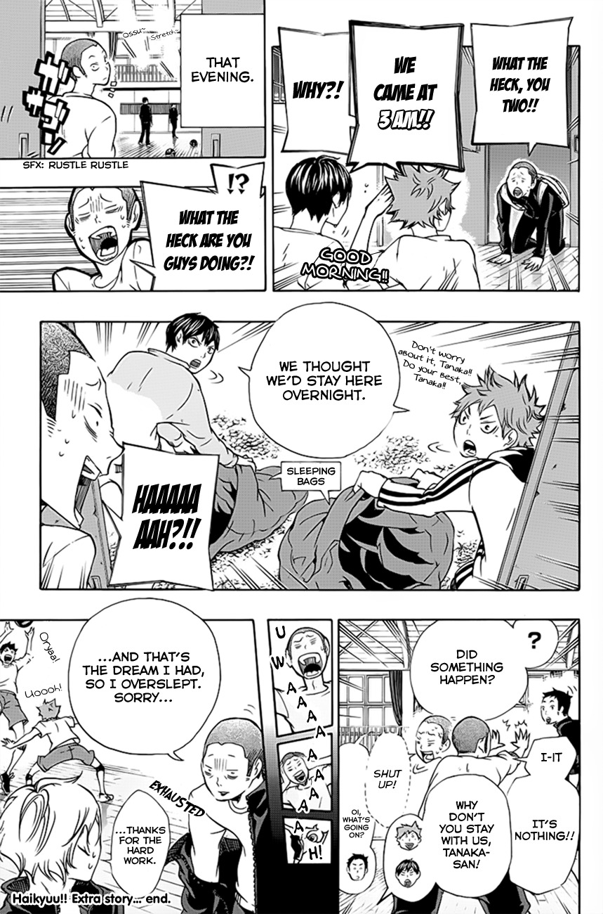 Haikyu!! Chapter 16.5 page 2 - Chapter 16.5: Extra Story: Tanaka-Senpai's Nightmare
