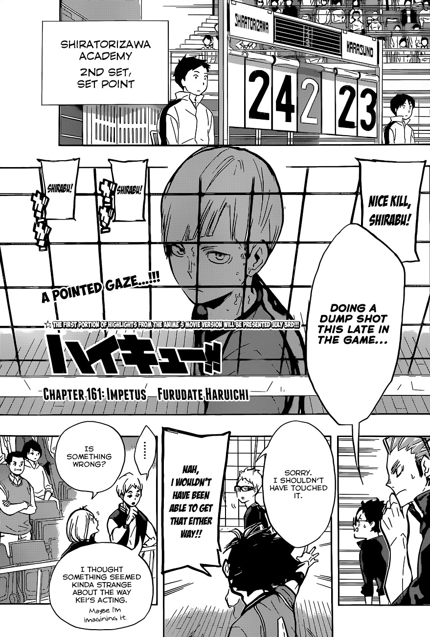Haikyu!! Chapter 161 page 2 - Chapter 161: Impetus
