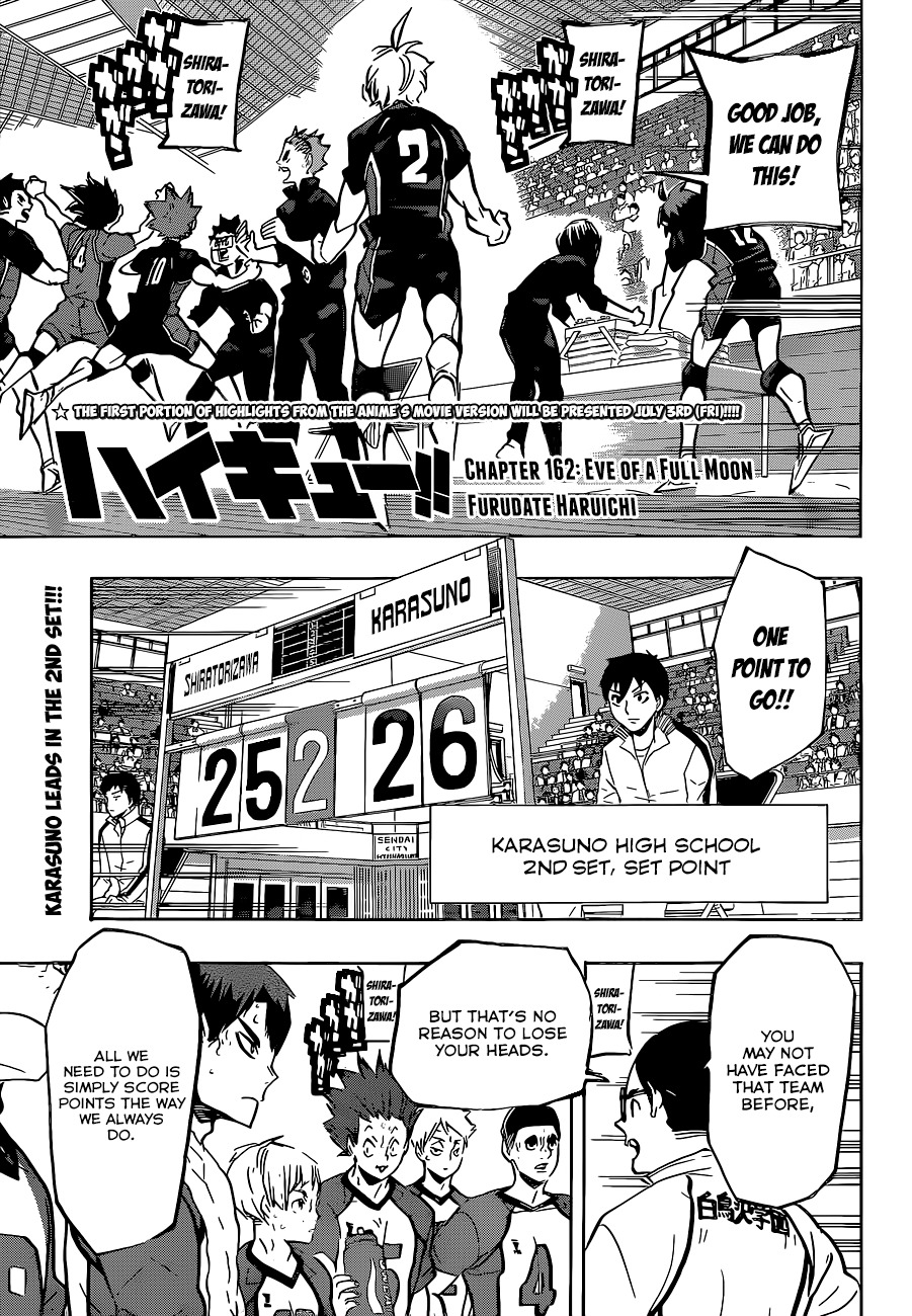 Haikyu!! Chapter 162 page 2 - Chapter 162: Eve of a Full Moon