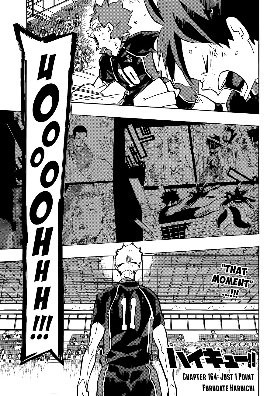 Haikyu!! Chapter 164 page 2 - Chapter 164: Just 1 Point