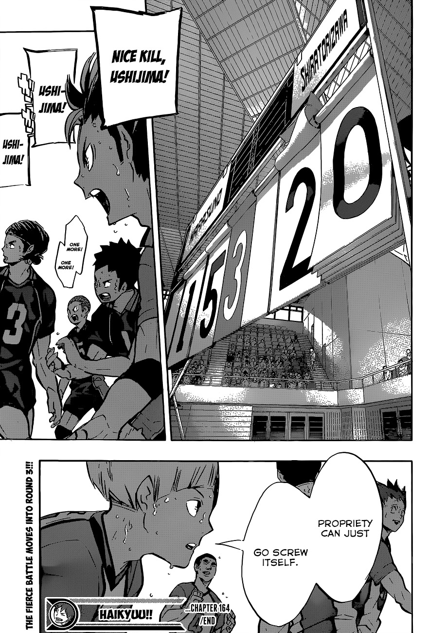 Haikyu!! Chapter 164 page 20 - Chapter 164: Just 1 Point