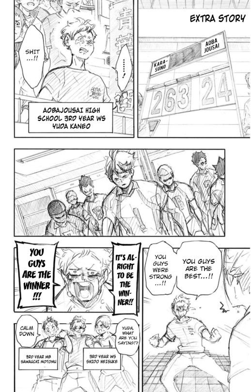 Haikyu!! Chapter 171.5 page 2 - Chapter 171.5 : Vol 20: Extra Sketches || Announcement