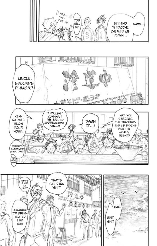 Haikyu!! Chapter 171.5 page 3 - Chapter 171.5 : Vol 20: Extra Sketches || Announcement