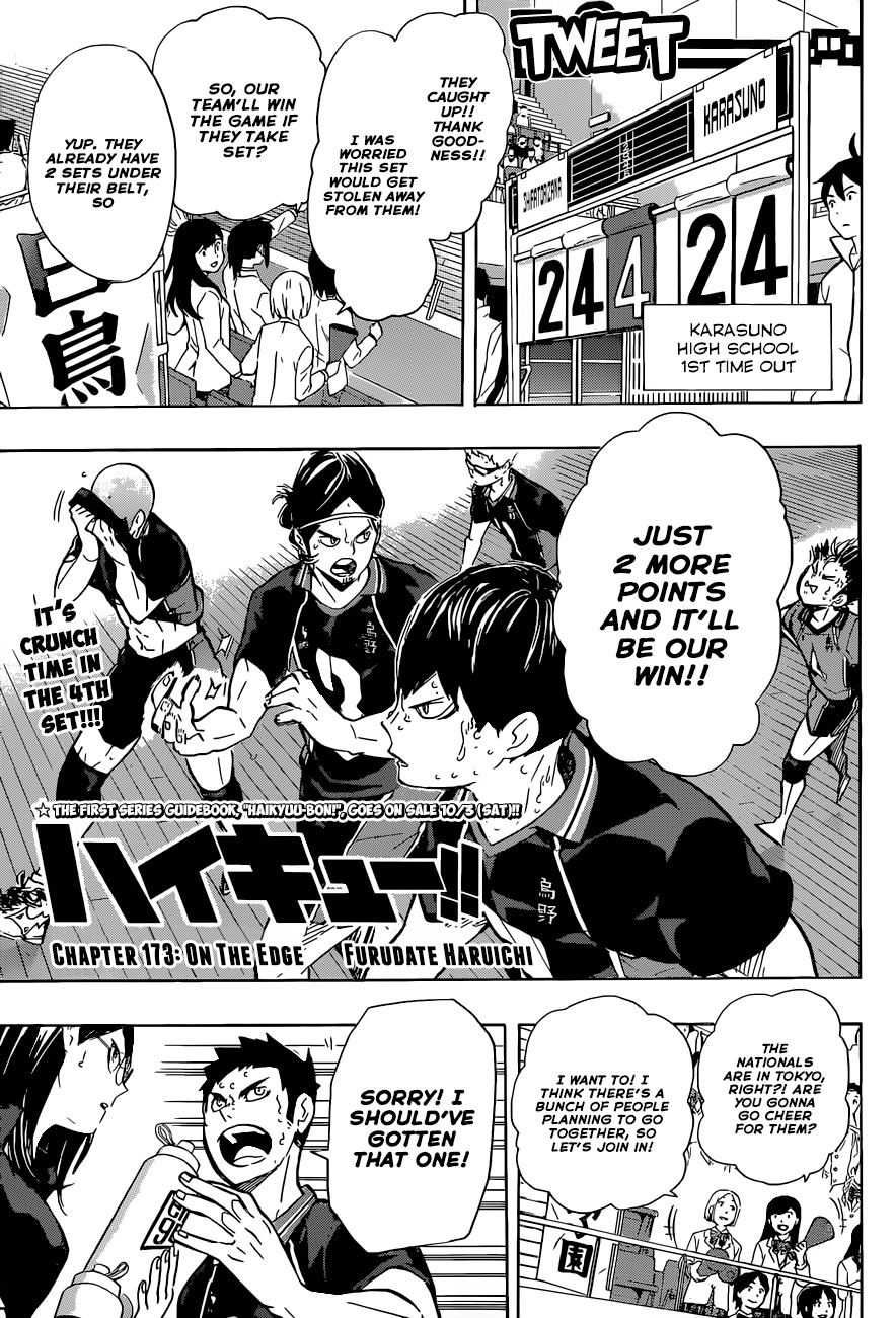 Haikyu!! Chapter 173 page 2 - Chapter 173: On The Edge