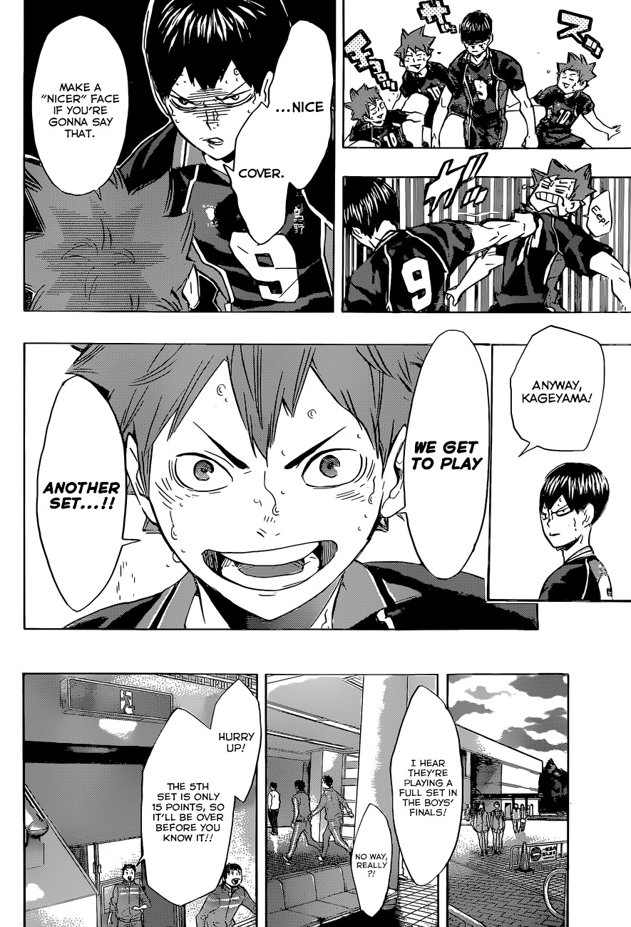 Haikyu!! Chapter 174 page 18 - Chapter 174: A Battle of Milliseconds