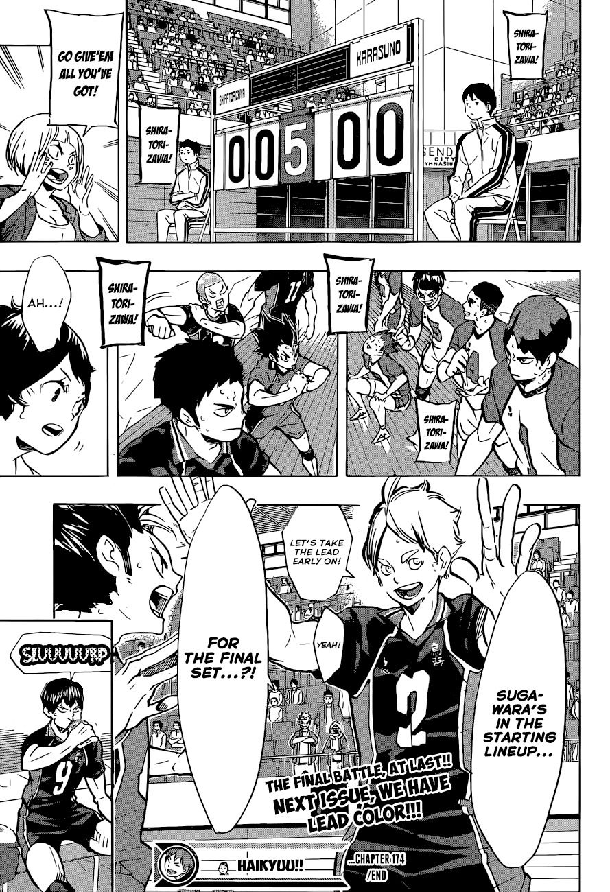 Haikyu!! Chapter 174 page 19 - Chapter 174: A Battle of Milliseconds