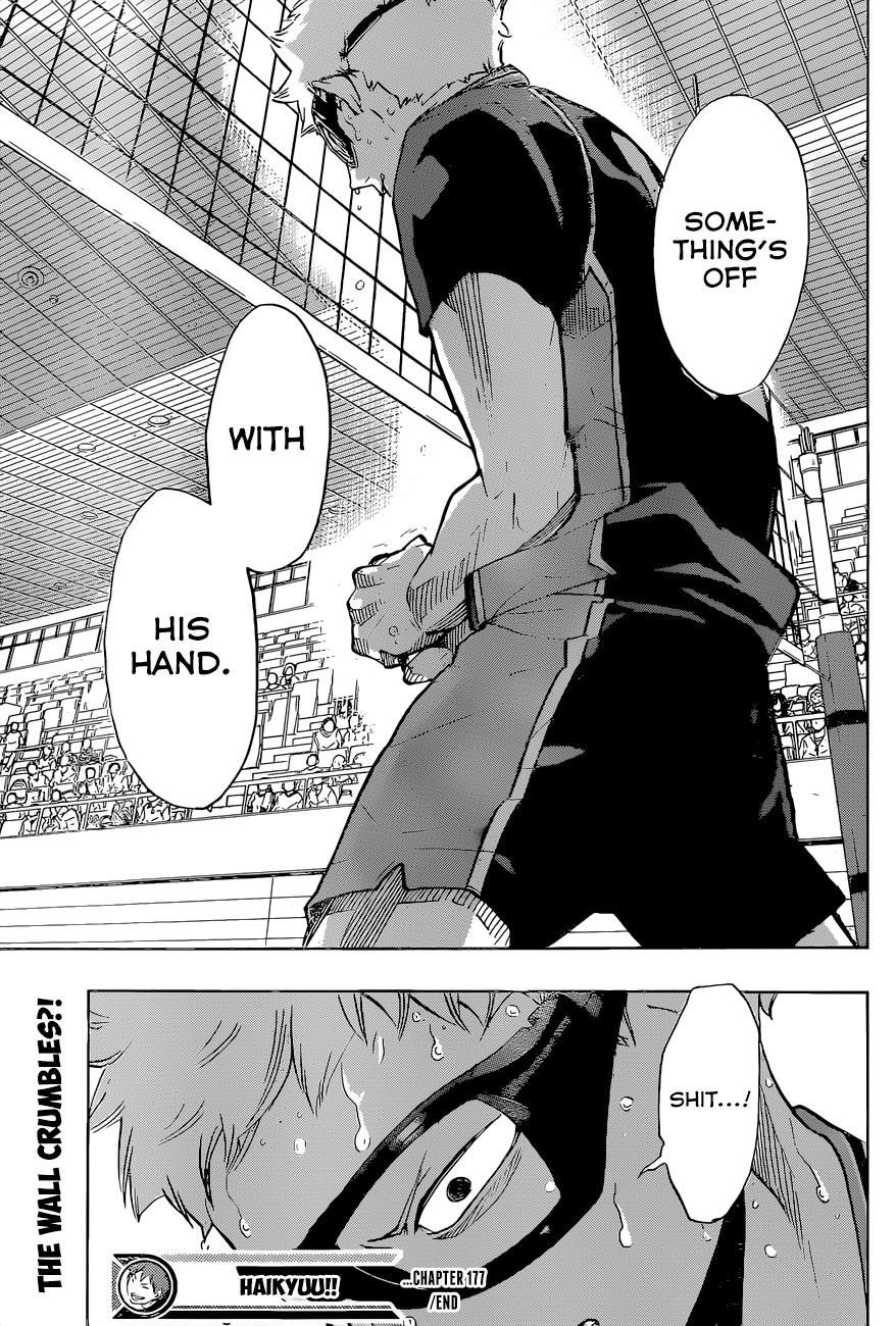 Haikyu!! Chapter 177 page 19 - Chapter 177: A Disconcerting Wall