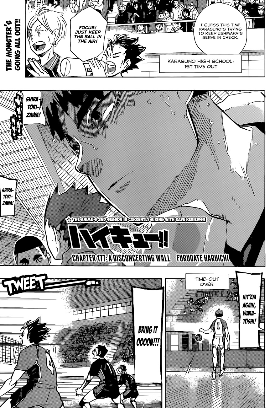 Haikyu!! Chapter 177 page 2 - Chapter 177: A Disconcerting Wall