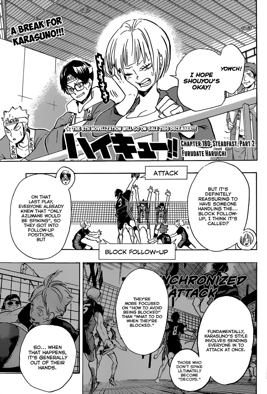 Haikyu!! Chapter 180 page 2 - Chapter 180: Steadfast, Part 2