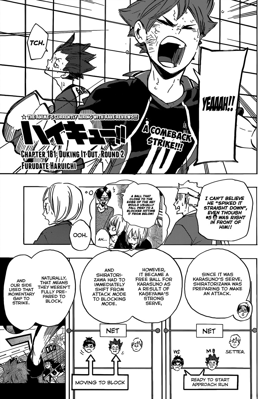 Haikyu!! Chapter 181 page 2 - Chapter 181: Duking It Out, Round 2