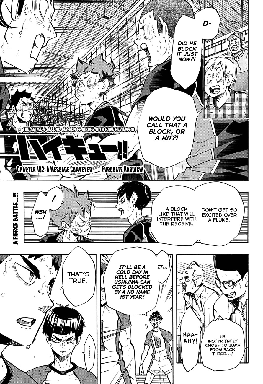Haikyu!! Chapter 182 page 2 - Chapter 182: A Message Conveyed
