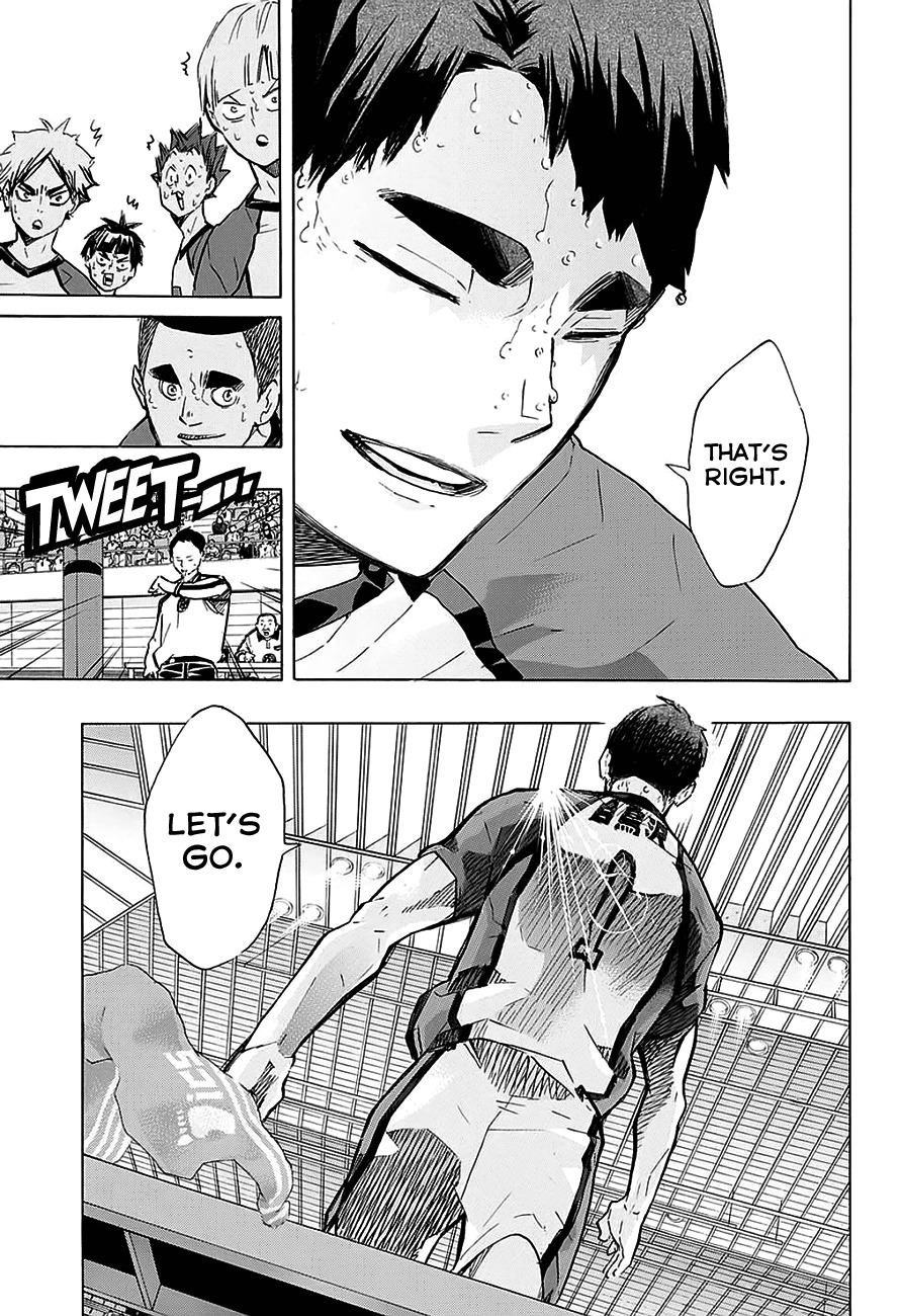 Haikyu!! Chapter 185 page 16 - Chapter 185: Legs Don't Fail Me Now