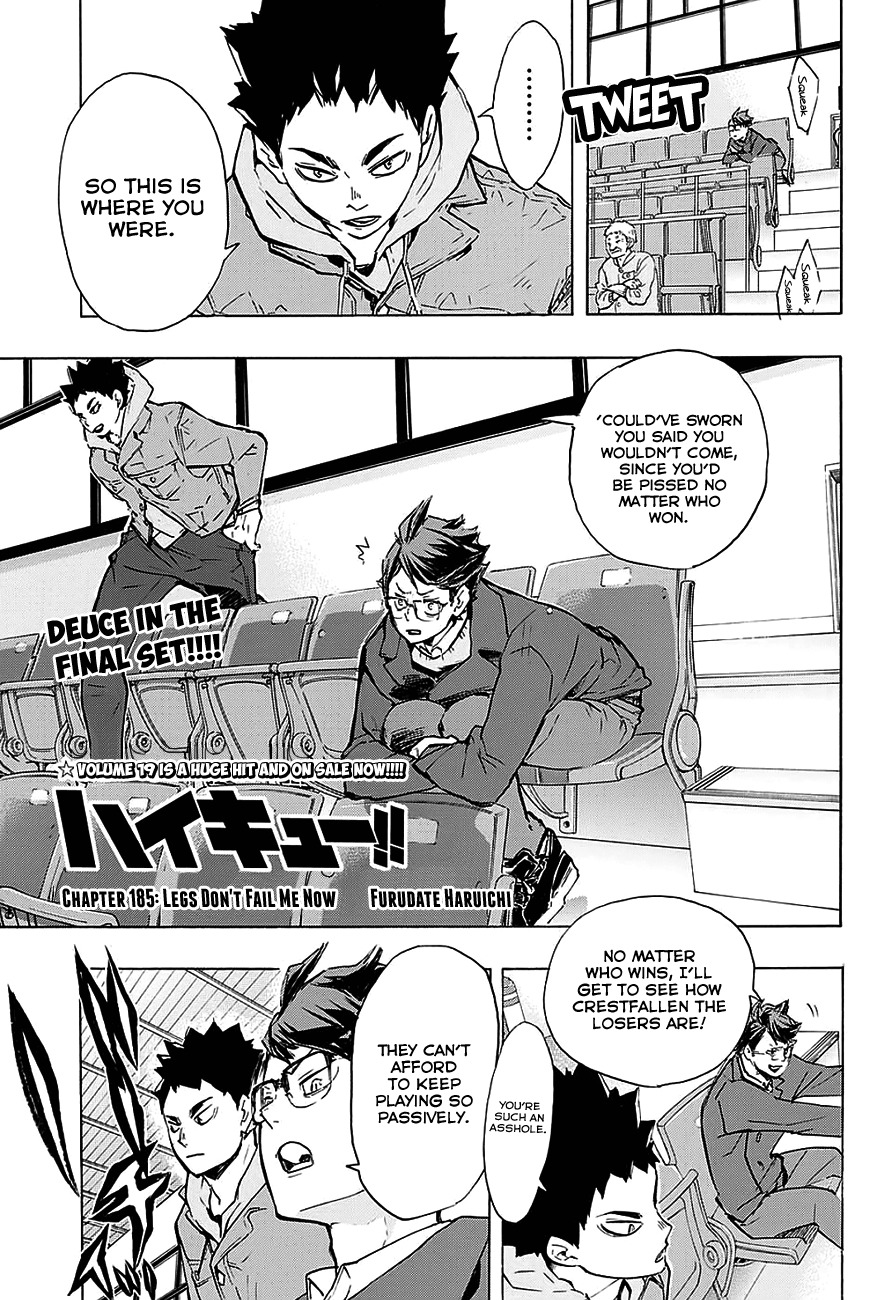 Haikyu!! Chapter 185 page 2 - Chapter 185: Legs Don't Fail Me Now