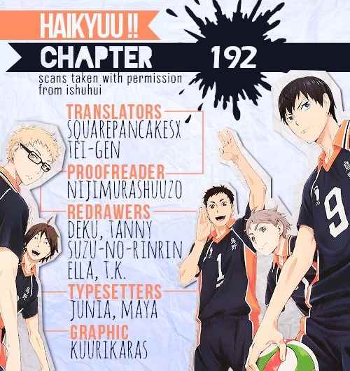 Haikyu!! Chapter 192 page 1 - Chapter 192: Engine