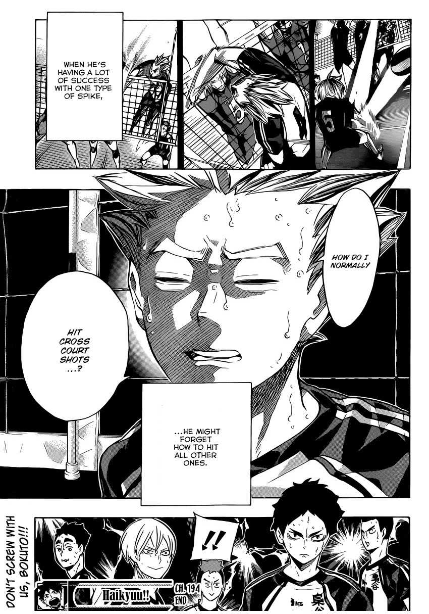 Haikyu!! Chapter 194 page 20 - Chapter 194: Encircle