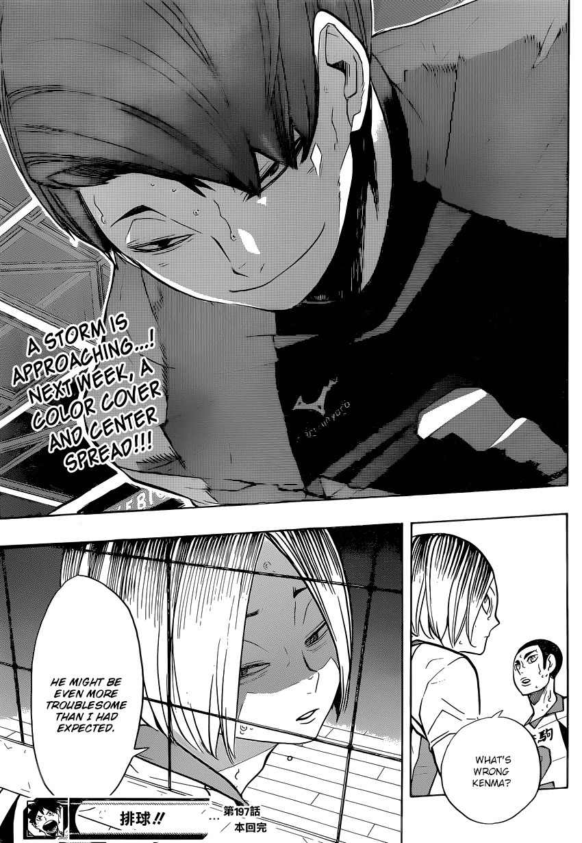 Haikyu!! Chapter 197 page 19 - Chapter 197: Snakes vs. Cats