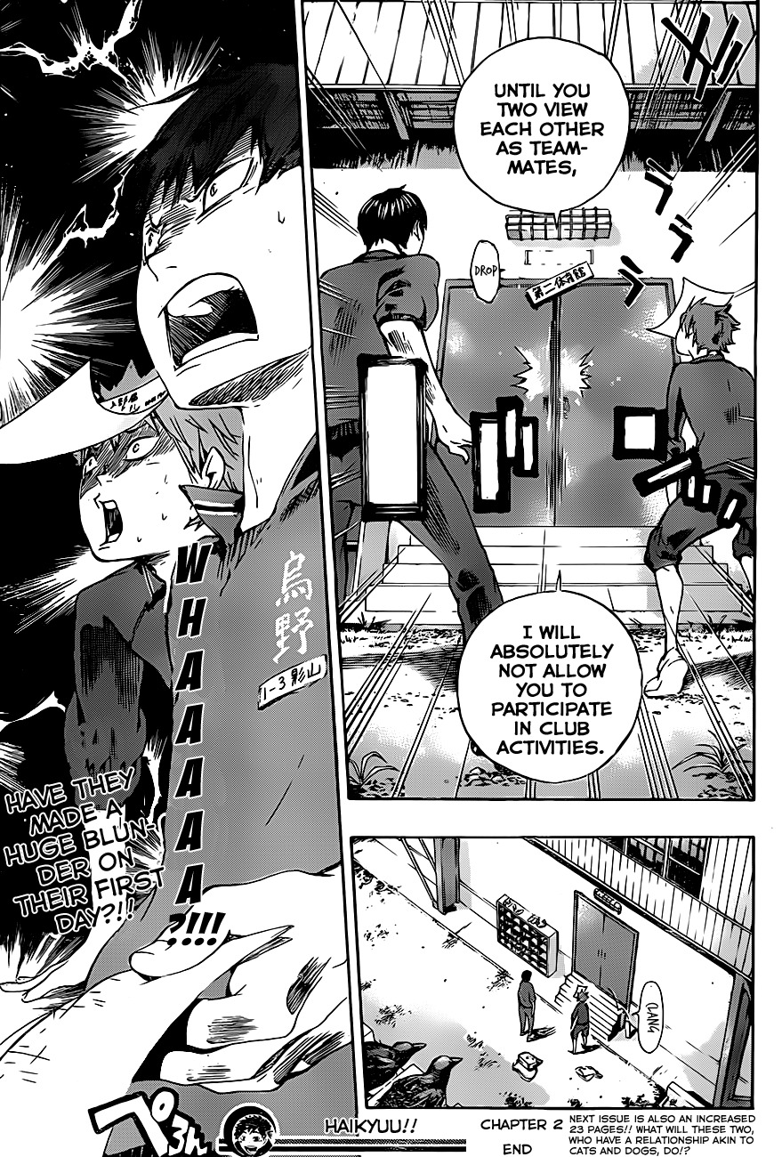 Haikyu!! Chapter 2 page 24 - Chapter 2: Karasuno High School's Volleyball Club