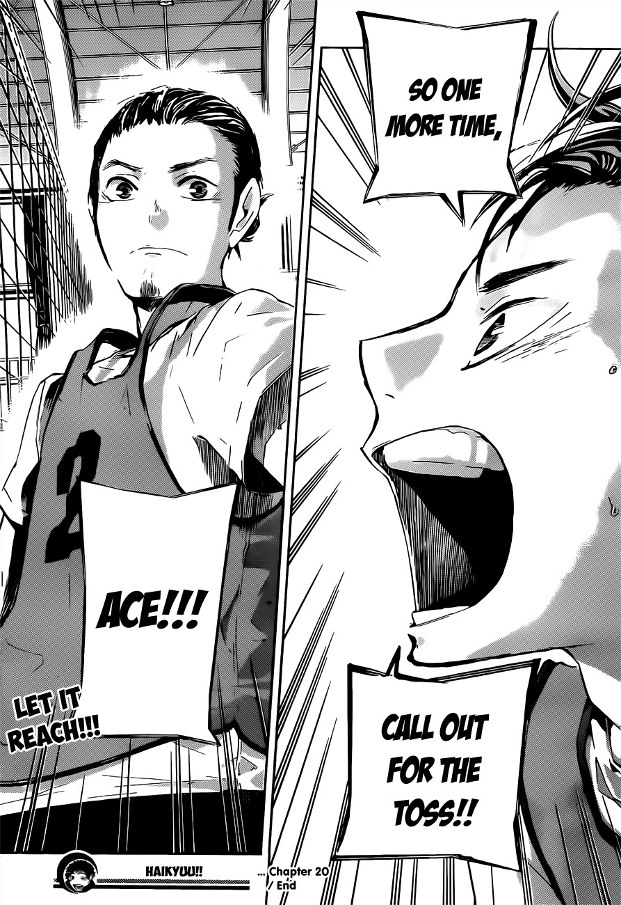 Haikyu!! Chapter 20 page 22 - Chapter 20: "The Guardian Deity"
