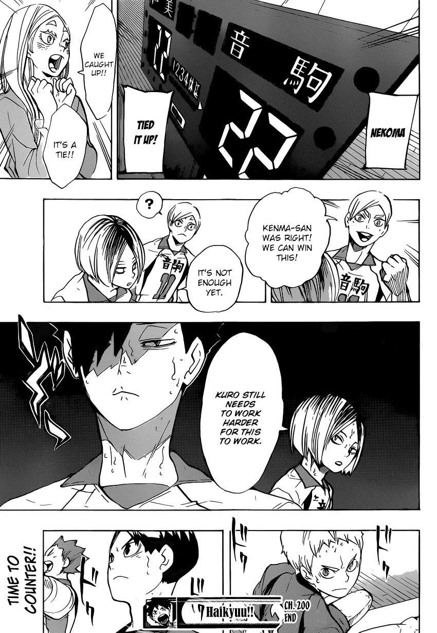 Haikyu!! Chapter 200 page 19 - Chapter 200: The Senpai's Determination