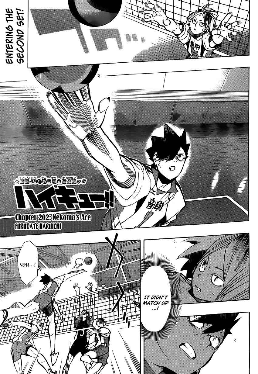 Haikyu!! Chapter 202 page 2 - Chapter 202: Nekoma's Ace