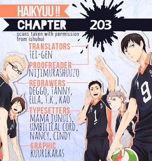Haikyu!! Chapter 203 page 1 - Chapter 203: As the Wind Blows