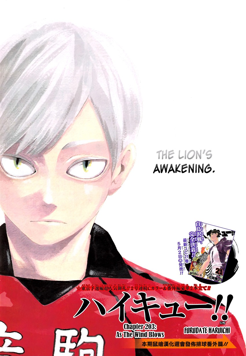 Haikyu!! Chapter 203 page 2 - Chapter 203: As the Wind Blows
